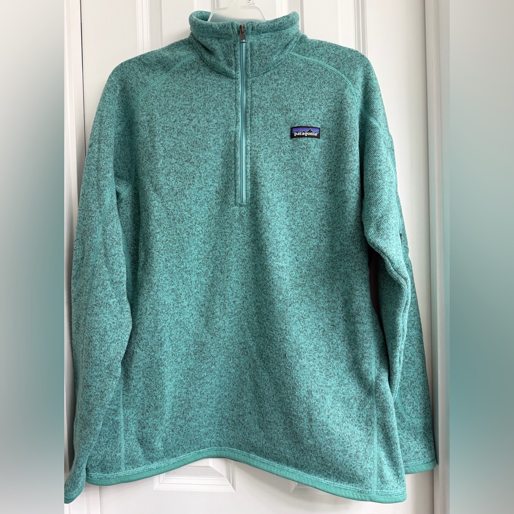 Patagonia Women’s Better Sweater 1/4 zip fleece - XL - teal